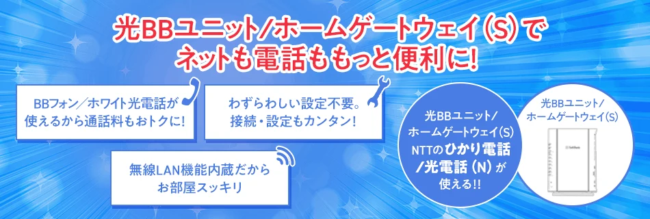 ソフトバンク光の光BBユニット